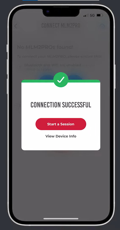 Connection Successful  Rapsodo MLM2Pro