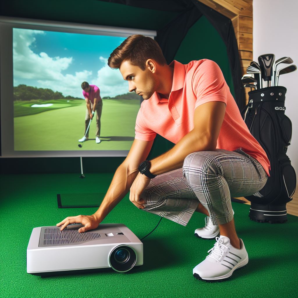 Floor Projector Golf Simulator